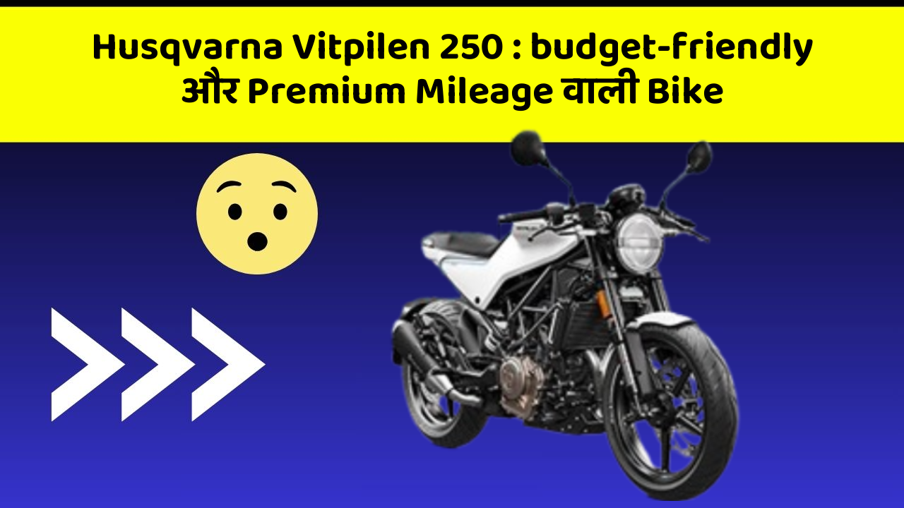 Husqvarna Vitpilen 250: budget-friendly और Premium Mileage वाली Bike